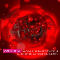 Propulse la couleur en profondeur au coeur de la fibre capillaire